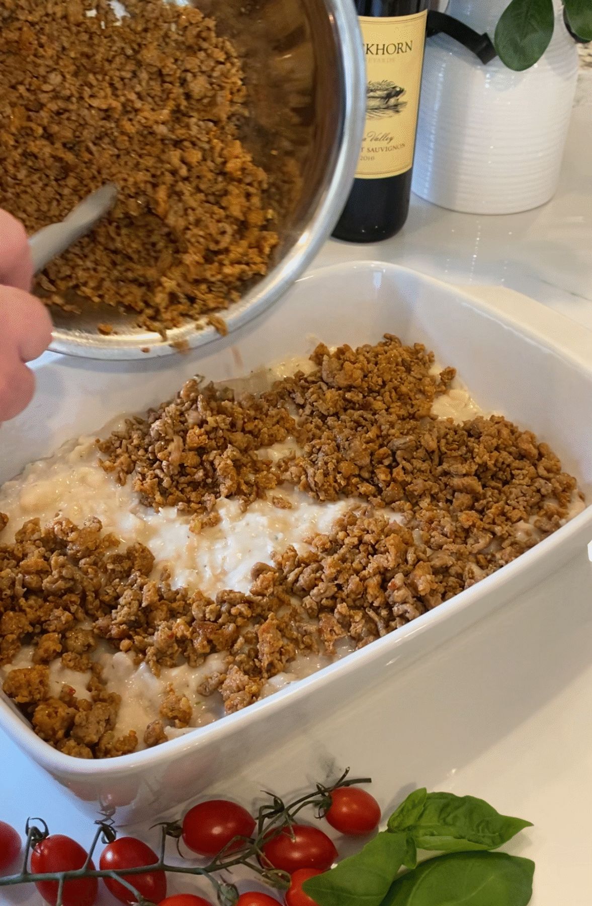 7 - Layer Italian Dip - Sausage Layer