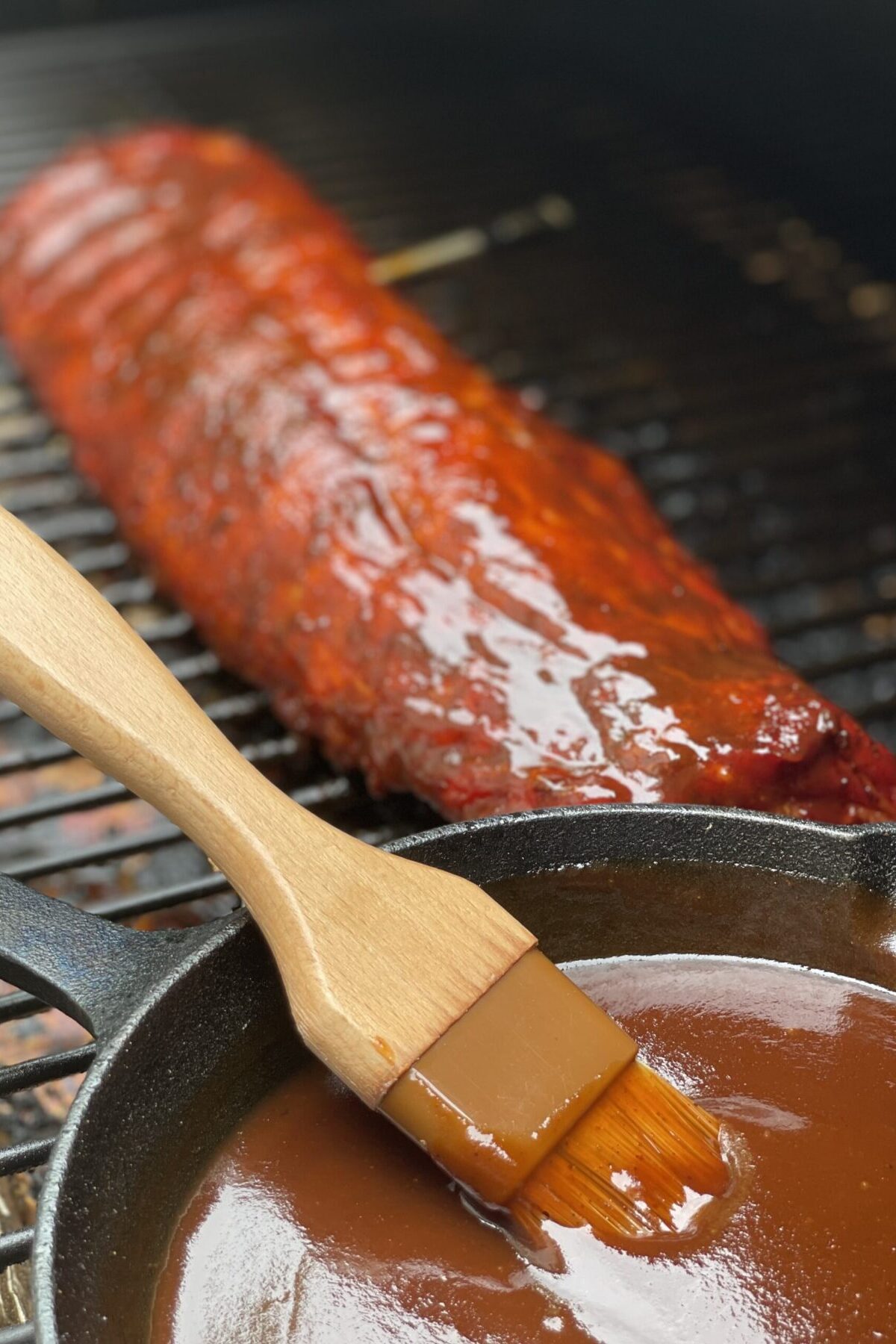 Dill Pickle Infused Barbecue Sauce Basic Smoked Ribs - Method