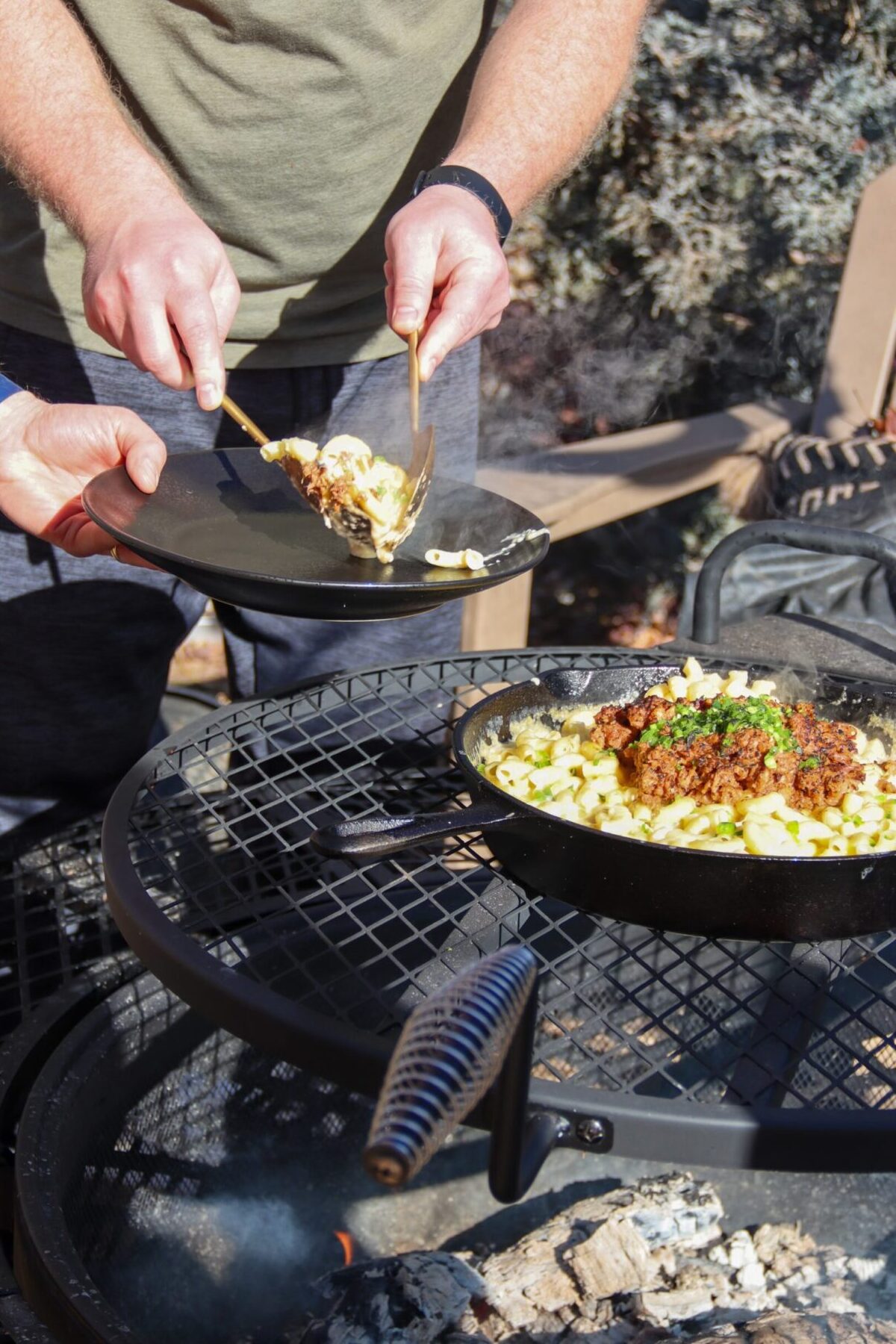 Homestyle Skillet Mac & Cheese with 18-hour Sous Vide Pulled Pork - Serving