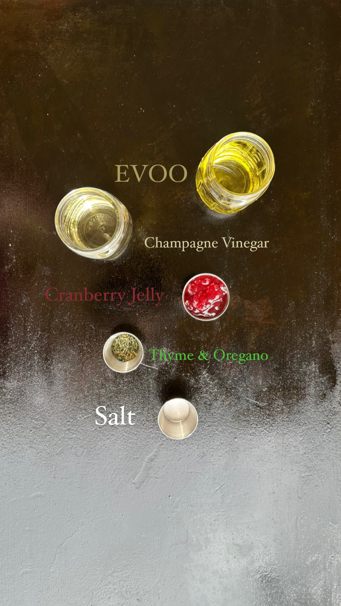 Thanksgiving Leftovers Salad - Salad Dressing Ingredients