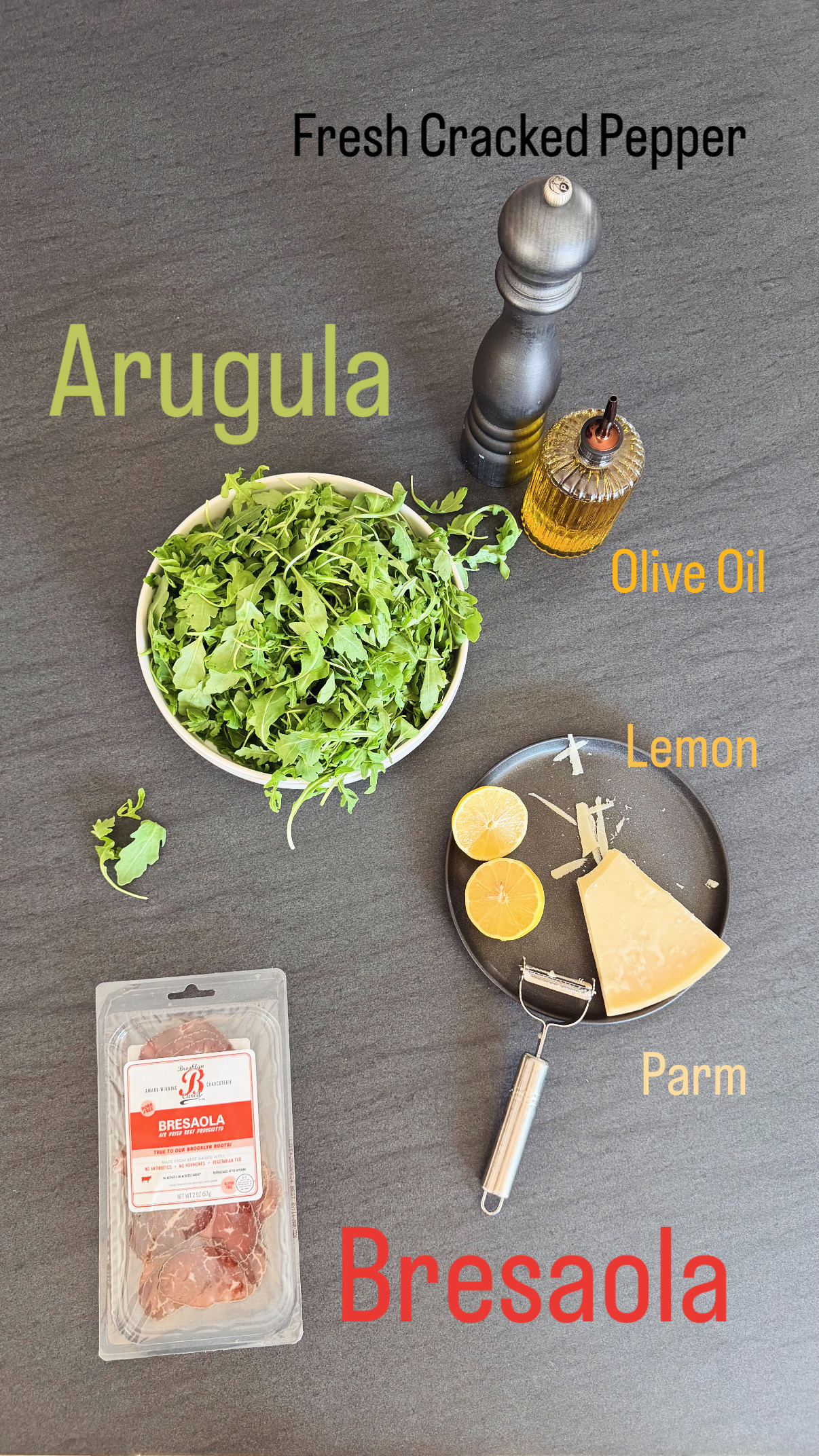 Bresaola Salad - Ingredients