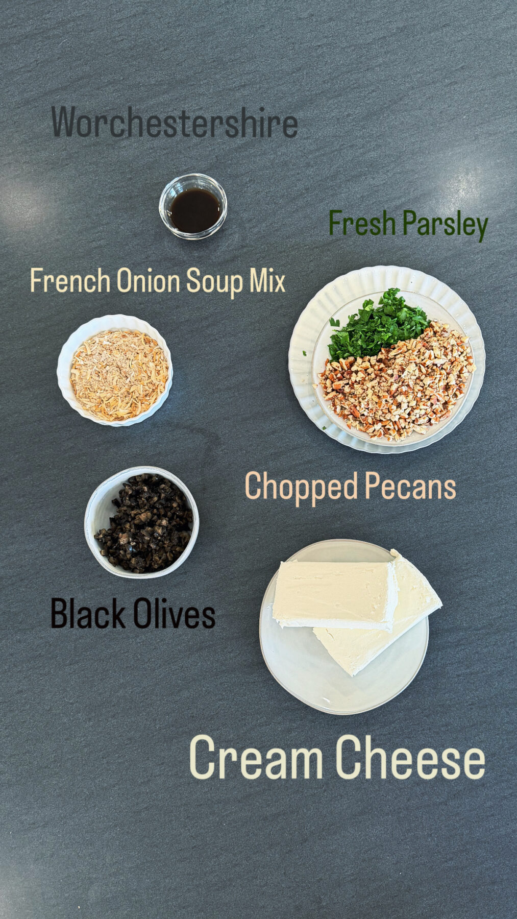 Halloween Cheese Ball Ingredients