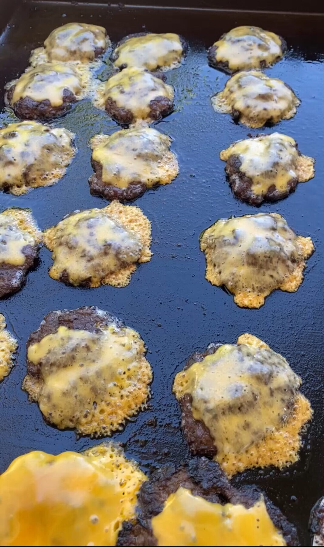 Ranch Butter Smash Burger Sliders - Cooking Patties