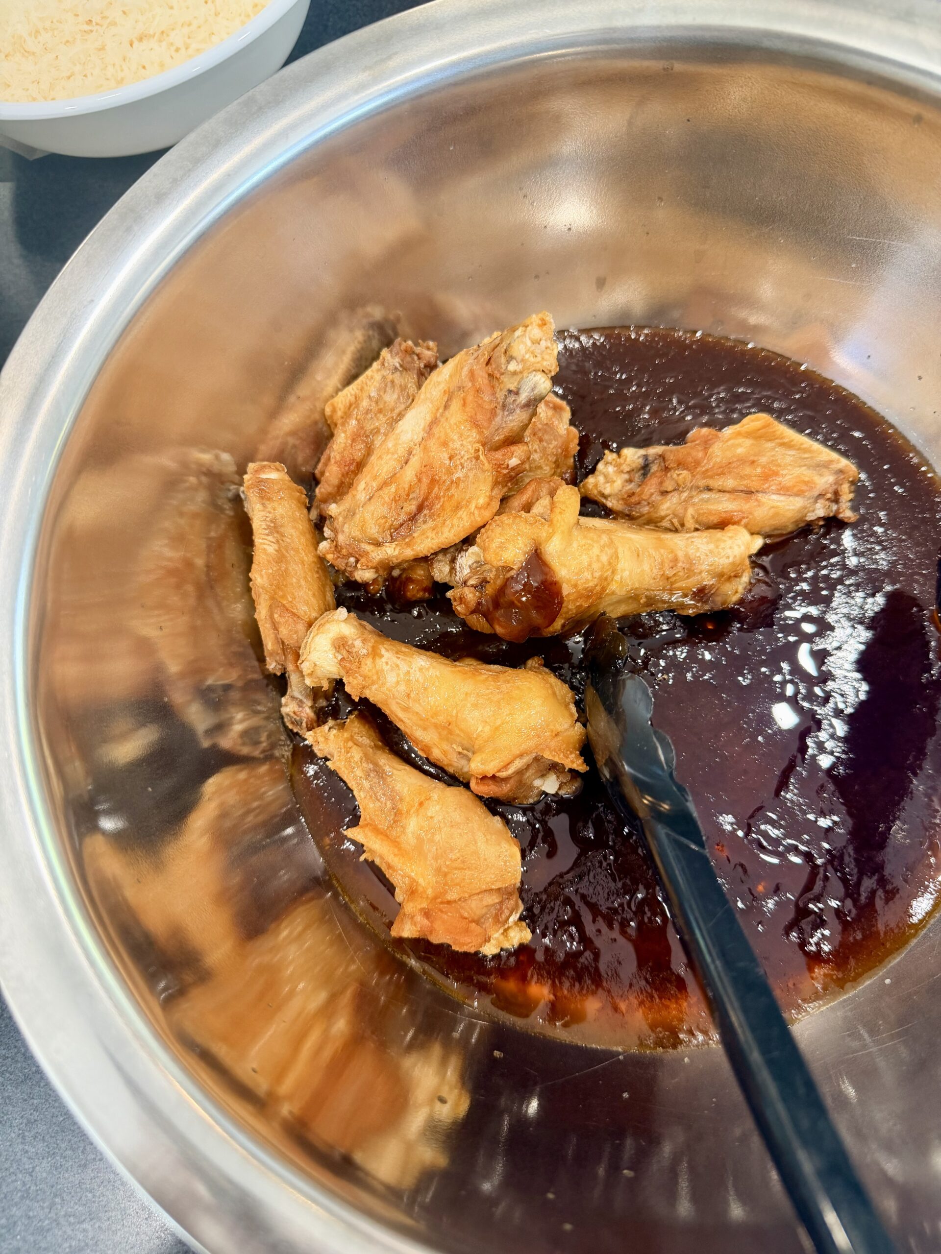 Brown Butter Barbeque Wings - Pre Toss