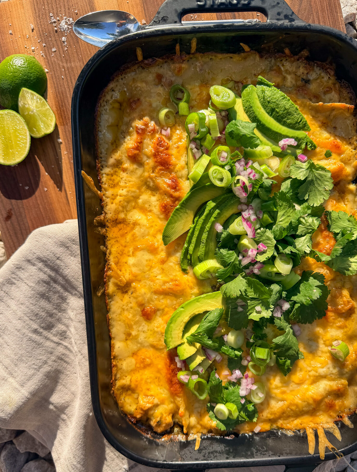 Smoked Chicken & Poblano Creamy Verde Enchiladas - Cover